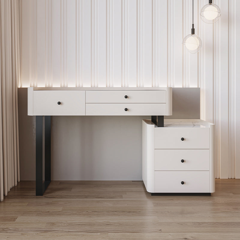 Tavolo da banco di vanità per trucco per camera da letto contemporanea tavolo da toeletta con cassetto