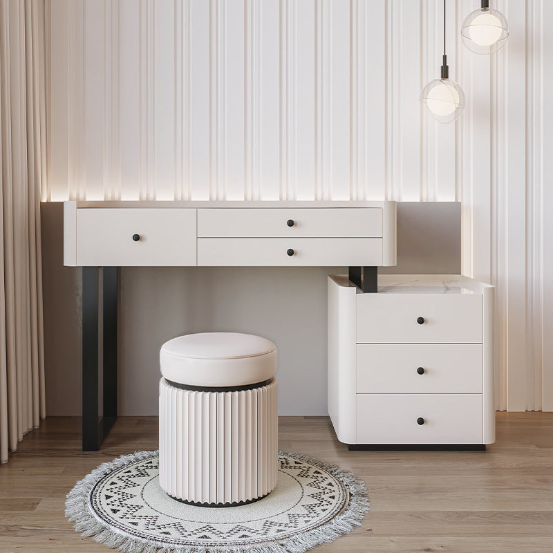 Tavolo da banco di vanità per trucco per camera da letto contemporanea tavolo da toeletta con cassetto