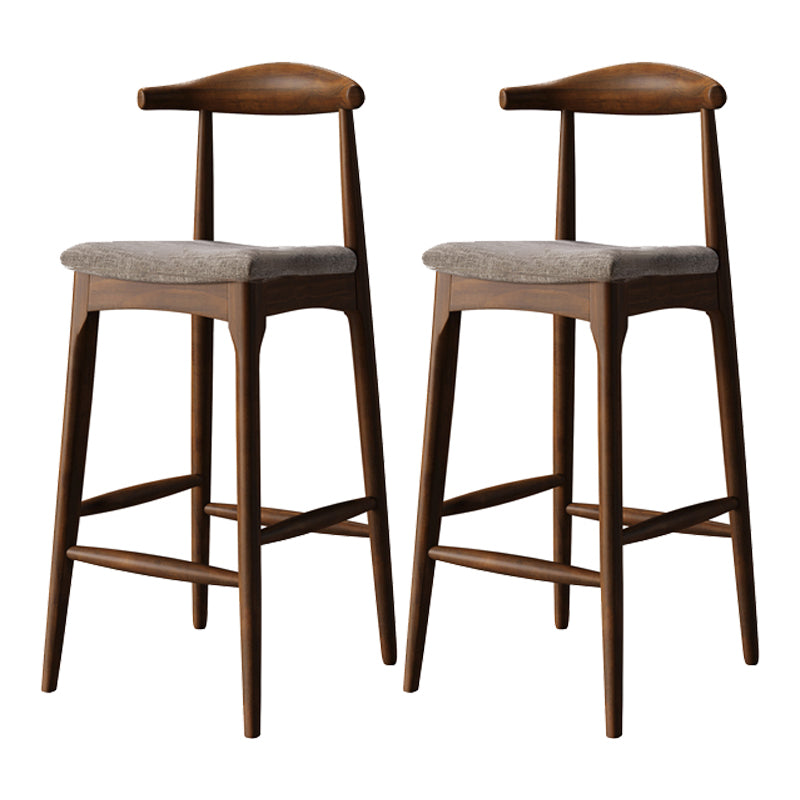 Set da pub moderno con altezza bancone, tavolo da bar e sgabelli in legno massello da 1/2/3 pezzi in marrone