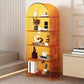 Modern Closed Back Vertical Bookshelf Acrylic Bookcase with Shelves