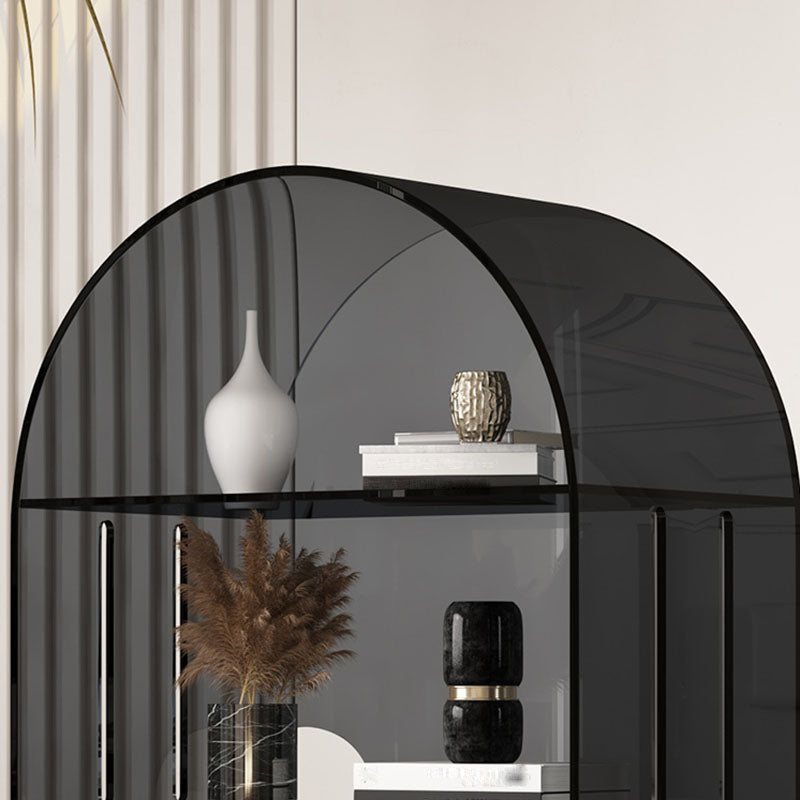 Modern Closed Back Vertical Bookshelf Acrylic Bookcase with Shelves