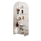 Modern Closed Back Vertical Bookshelf Acrylic Bookcase with Shelves