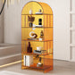 Modern Closed Back Vertical Bookshelf Acrylic Bookcase with Shelves