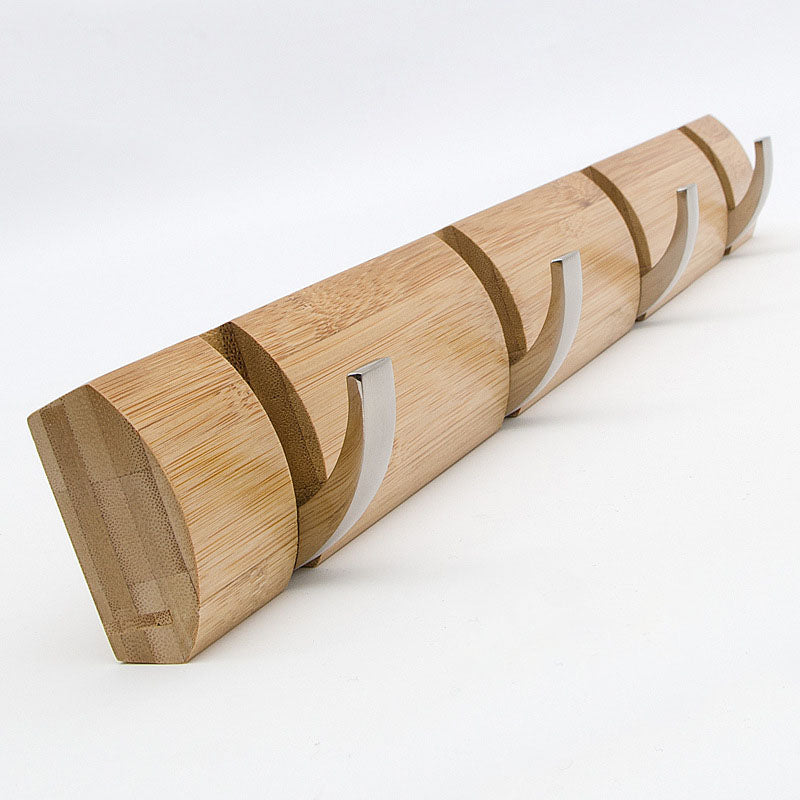 Mid Century Modern Hall Stand Wooden Wall Mounted Hall Stand Natural 1 Piece 4 Clearhalo 'Entry & Mudroom Furniture' 'furn' 'furn_hall_tree_coat_racks' 'Furniture' 'Hall Trees & Coat Racks' 'hall_tree_coat_racks' 7339126