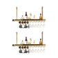 Stainless Steel Wine Holder Rack Modern Hanging Wine Rack Holder in Gold