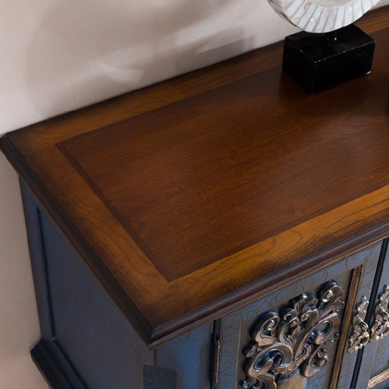 36.6" Tall Wood 3- Door Accent Cabinet, Industrial Cabinet, Distressed Wood Clearhalo 'Cabinets & Chests' 'cabinets_chests' 'furn' 'furn_cabinets_chests' 'Furniture' 'Living Room Furniture' 7339198