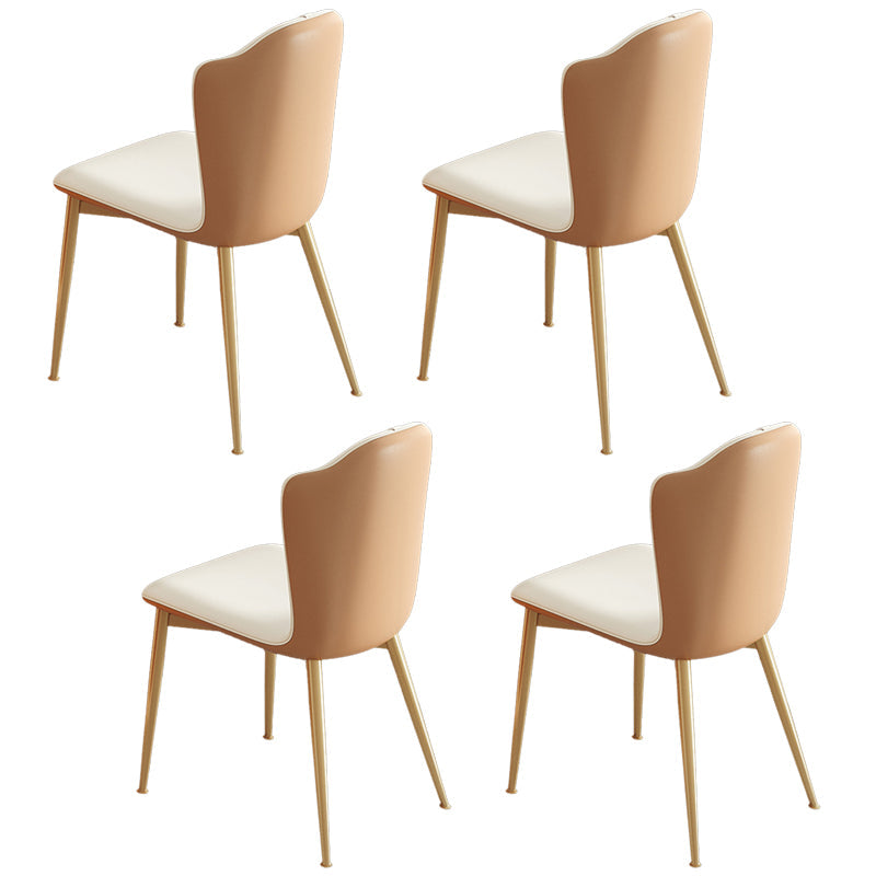 Modern Style 1/4/5/6/7 Pieces Dining Room Table Rectangle Stone Furniture in White 4 Beige Chairs Clearhalo 'Dining Room Sets' 'Dining Tables & Seating' 'dining_room_set' 'furn' 'furn_dining_room_set' 'Furniture' 'Kitchen & Dining Furniture' 7339261