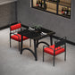Modern Furniture 1/2/3/5/7/9 Pieces Sintered Stone Dining Set in Black 3 Pieces: Table, 2 Chairs Clearhalo 'Dining Room Sets' 'Dining Tables & Seating' 'dining_room_set' 'furn' 'furn_dining_room_set' 'Furniture' 'Kitchen & Dining Furniture' 7339290