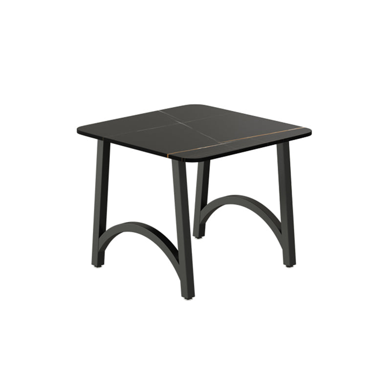 Modern Furniture 1/2/3/5/7/9 Pieces Sintered Stone Dining Set in Black Black 24"L x 24"W Clearhalo 'Dining Room Sets' 'Dining Tables & Seating' 'dining_room_set' 'furn' 'furn_dining_room_set' 'Furniture' 'Kitchen & Dining Furniture' 7339296