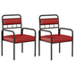 Modern Furniture 1/2/3/5/7/9 Pieces Sintered Stone Dining Set in Black 2 Red Chairs Clearhalo 'Dining Room Sets' 'Dining Tables & Seating' 'dining_room_set' 'furn' 'furn_dining_room_set' 'Furniture' 'Kitchen & Dining Furniture' 7339302