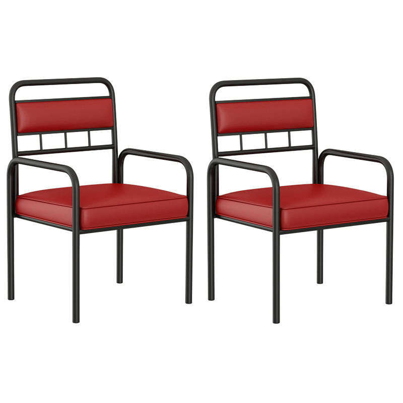 Modern Furniture 1/2/3/5/7/9 Pieces Sintered Stone Dining Set in Black 2 Red Chairs Clearhalo 'Dining Room Sets' 'Dining Tables & Seating' 'dining_room_set' 'furn' 'furn_dining_room_set' 'Furniture' 'Kitchen & Dining Furniture' 7339302