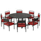 Modern Furniture 1/2/3/5/7/9 Pieces Sintered Stone Dining Set in Black Clearhalo 'Dining Room Sets' 'Dining Tables & Seating' 'dining_room_set' 'furn' 'furn_dining_room_set' 'Furniture' 'Kitchen & Dining Furniture' 7339305