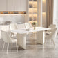 Modern 1/5/6/7 Pieces Furniture Sintered Stone Dining Set in White