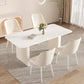Modern 1/5/6/7 Pieces Furniture Sintered Stone Dining Set in White