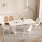Modern 1/5/6/7 Pieces Furniture Sintered Stone Dining Set in White