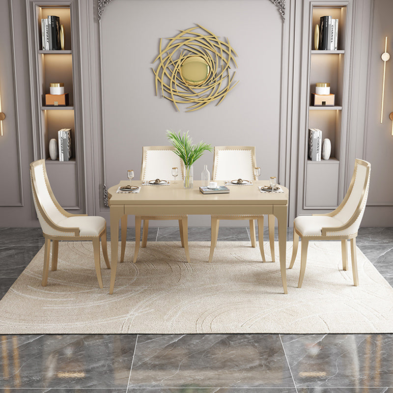 Mobili moderni di metà secolo 1/2/5/7 pezzi rotondi in legno massiccio set in marrone