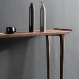 Tavola della console rettangolare in legno massiccio Base 34,65 "TABELLO FINE ALTA