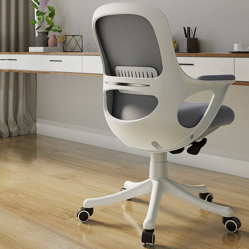 Fixed Arms Tilt Mechanism Office Chair Contemporary Mid-Back Arm Chair Clearhalo 'furn' 'furn_office_chair' 'Furniture' 'Office Chairs' 'Office Furniture' 'office_chair' 7339963