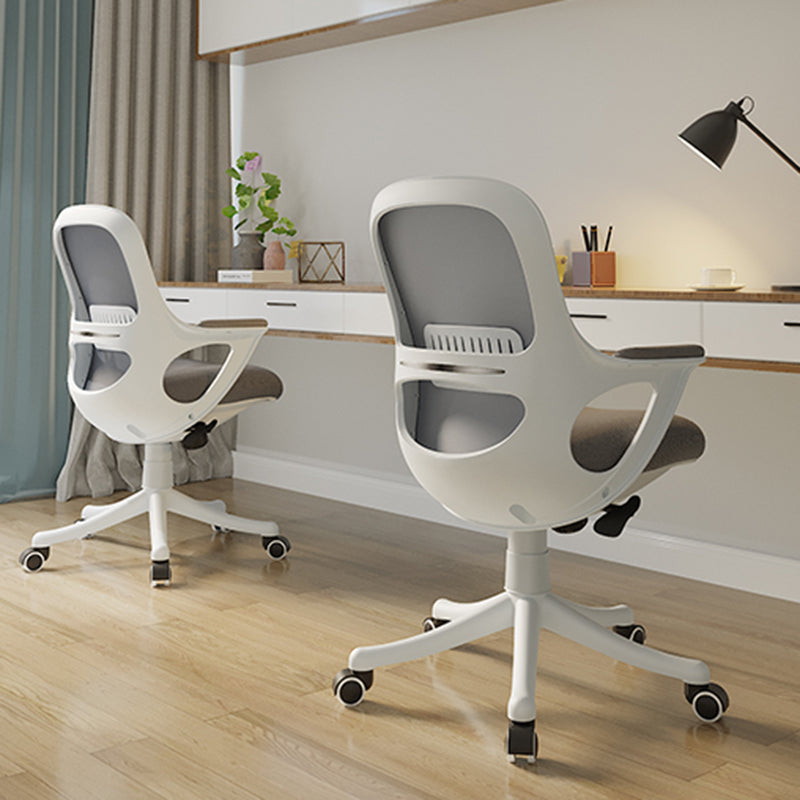 Fixed Arms Tilt Mechanism Office Chair Contemporary Mid-Back Arm Chair Clearhalo 'furn' 'furn_office_chair' 'Furniture' 'Office Chairs' 'Office Furniture' 'office_chair' 7339968