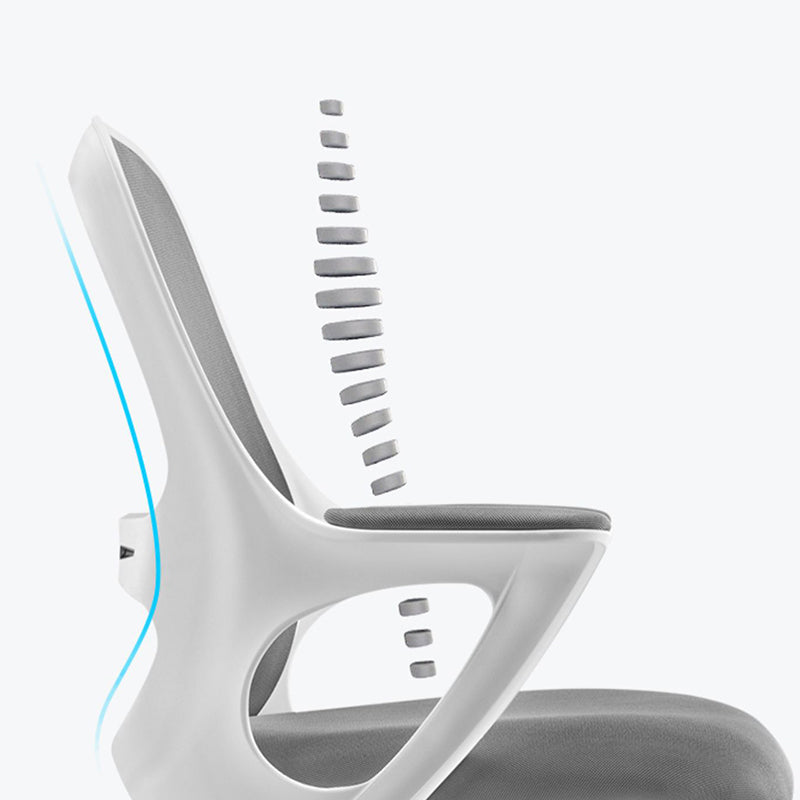 Fixed Arms Tilt Mechanism Office Chair Contemporary Mid-Back Arm Chair Clearhalo 'furn' 'furn_office_chair' 'Furniture' 'Office Chairs' 'Office Furniture' 'office_chair' 7339973