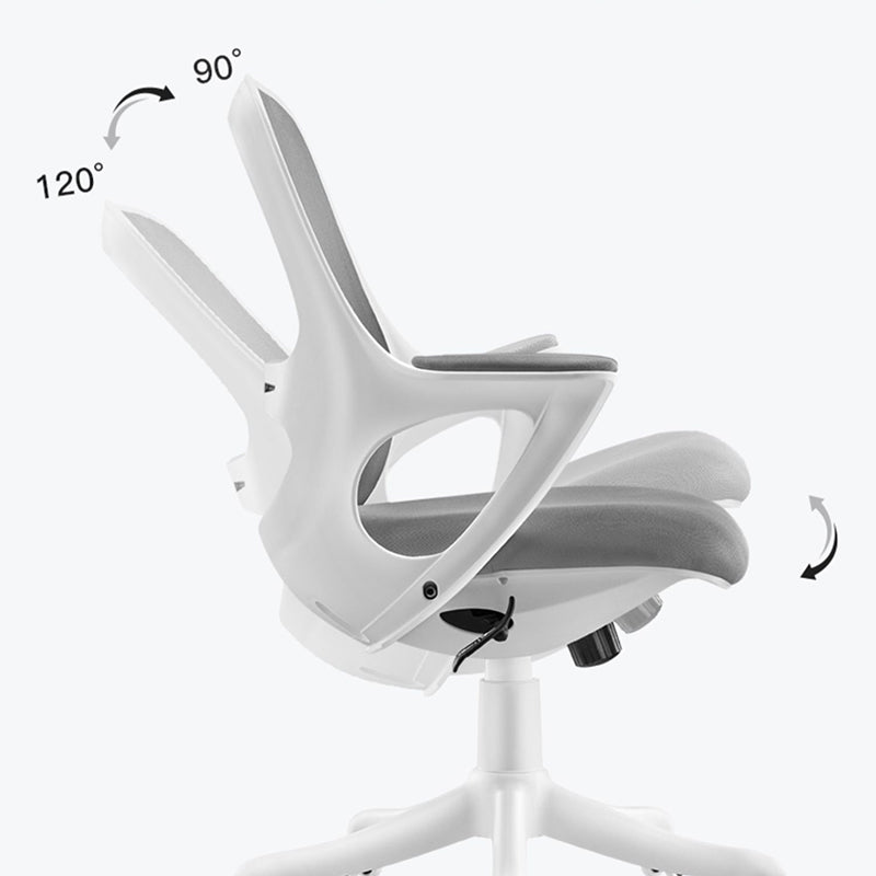 Fixed Arms Tilt Mechanism Office Chair Contemporary Mid-Back Arm Chair Clearhalo 'furn' 'furn_office_chair' 'Furniture' 'Office Chairs' 'Office Furniture' 'office_chair' 7339977