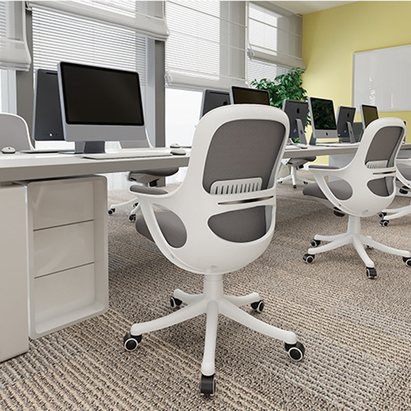 Fixed Arms Tilt Mechanism Office Chair Contemporary Mid-Back Arm Chair Clearhalo 'furn' 'furn_office_chair' 'Furniture' 'Office Chairs' 'Office Furniture' 'office_chair' 7339981