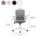 Fixed Arms Tilt Mechanism Office Chair Contemporary Mid-Back Arm Chair Clearhalo 'furn' 'furn_office_chair' 'Furniture' 'Office Chairs' 'Office Furniture' 'office_chair' 7339992