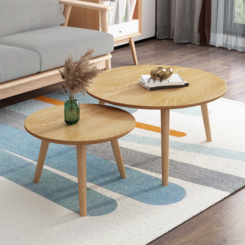 Contemporary Coffee Table Wooden 3 Legs Coffee Cocktail Table Clearhalo 'Coffee & Accent Tables' 'Coffee Tables' 'coffee_tables' 'furn' 'furn_coffee_tables' 'Furniture' 'Living Room Furniture' 7340020