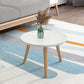 Contemporary Coffee Table Wooden 3 Legs Coffee Cocktail Table White Round Clearhalo 'Coffee & Accent Tables' 'Coffee Tables' 'coffee_tables' 'furn' 'furn_coffee_tables' 'Furniture' 'Living Room Furniture' 7340021