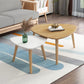 Contemporary Coffee Table Wooden 3 Legs Coffee Cocktail Table White Triangle & Triangle Clearhalo 'Coffee & Accent Tables' 'Coffee Tables' 'coffee_tables' 'furn' 'furn_coffee_tables' 'Furniture' 'Living Room Furniture' 7340024