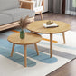 Contemporary Coffee Table Wooden 3 Legs Coffee Cocktail Table Natural Round Clearhalo 'Coffee & Accent Tables' 'Coffee Tables' 'coffee_tables' 'furn' 'furn_coffee_tables' 'Furniture' 'Living Room Furniture' 7340028