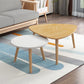 Contemporary Coffee Table Wooden 3 Legs Coffee Cocktail Table White Triangle & Round Clearhalo 'Coffee & Accent Tables' 'Coffee Tables' 'coffee_tables' 'furn' 'furn_coffee_tables' 'Furniture' 'Living Room Furniture' 7340030
