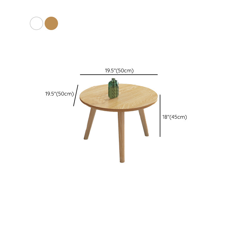 Contemporary Coffee Table Wooden 3 Legs Coffee Cocktail Table Clearhalo 'Coffee & Accent Tables' 'Coffee Tables' 'coffee_tables' 'furn' 'furn_coffee_tables' 'Furniture' 'Living Room Furniture' 7340035