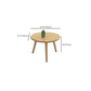Contemporary Coffee Table Wooden 3 Legs Coffee Cocktail Table Clearhalo 'Coffee & Accent Tables' 'Coffee Tables' 'coffee_tables' 'furn' 'furn_coffee_tables' 'Furniture' 'Living Room Furniture' 7340037