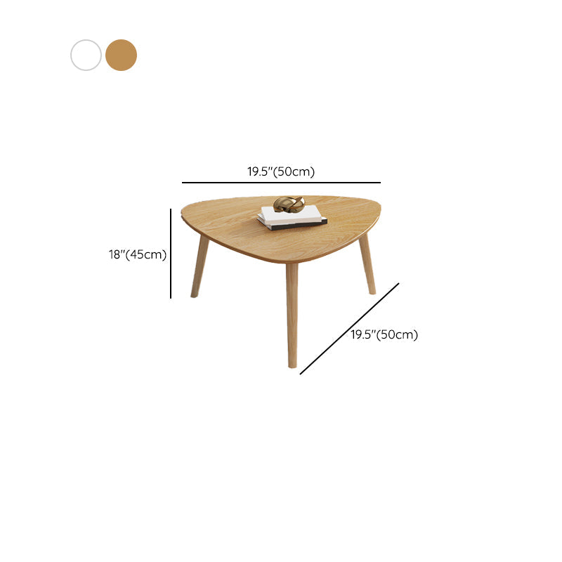 Contemporary Coffee Table Wooden 3 Legs Coffee Cocktail Table Clearhalo 'Coffee & Accent Tables' 'Coffee Tables' 'coffee_tables' 'furn' 'furn_coffee_tables' 'Furniture' 'Living Room Furniture' 7340042