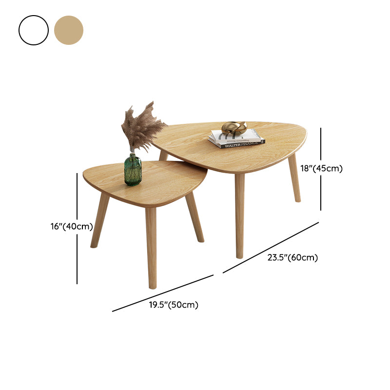 Contemporary Coffee Table Wooden 3 Legs Coffee Cocktail Table Clearhalo 'Coffee & Accent Tables' 'Coffee Tables' 'coffee_tables' 'furn' 'furn_coffee_tables' 'Furniture' 'Living Room Furniture' 7340045