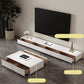 White Media Console Modern Faux Wood TV Stand Console with Drawers Clearhalo 'furn' 'furn_tv_stands_entertainment_centers' 'Furniture' 'Living Room Furniture' 'TV Stands & Entertainment Centers' 'TV Stands & Media Storage Furniture' 'tv_stands_entertainment_centers' 7340234