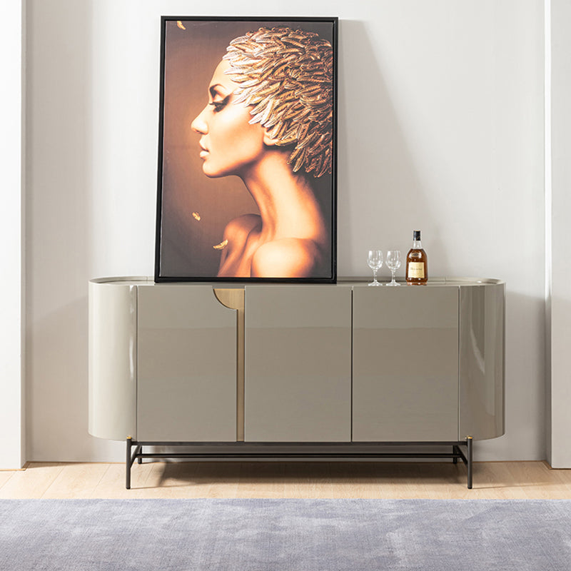 Tavolo moderno tavolo da tavolo ingegnerizzato in legno con porte per sala da pranzo