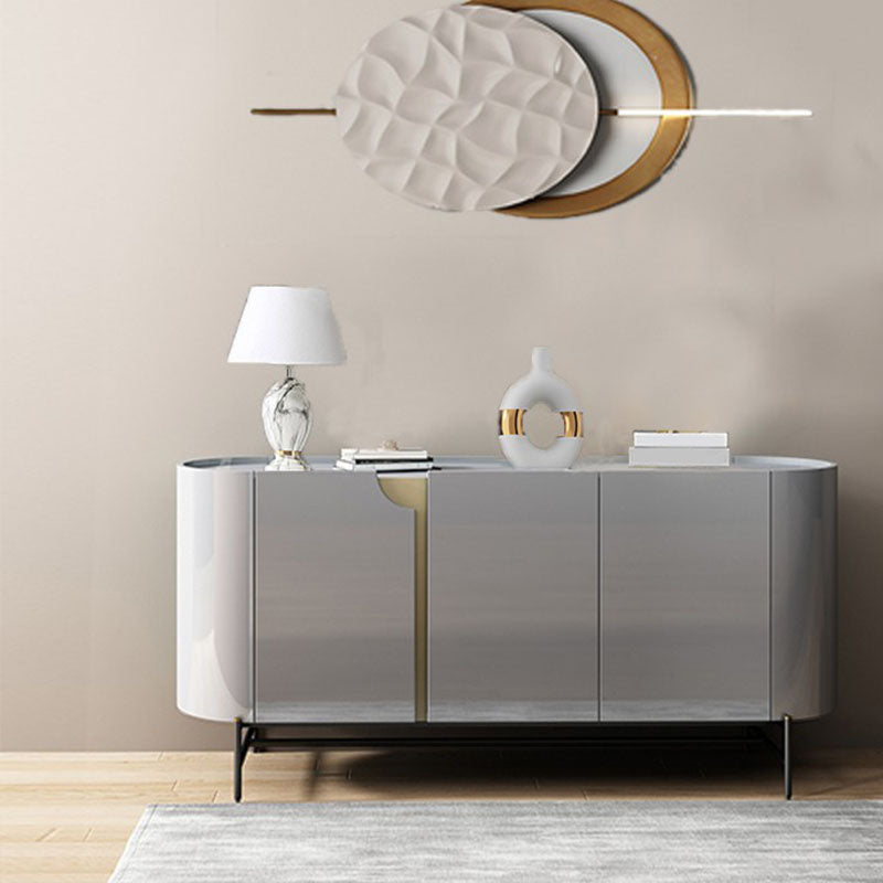 Tavolo moderno tavolo da tavolo ingegnerizzato in legno con porte per sala da pranzo