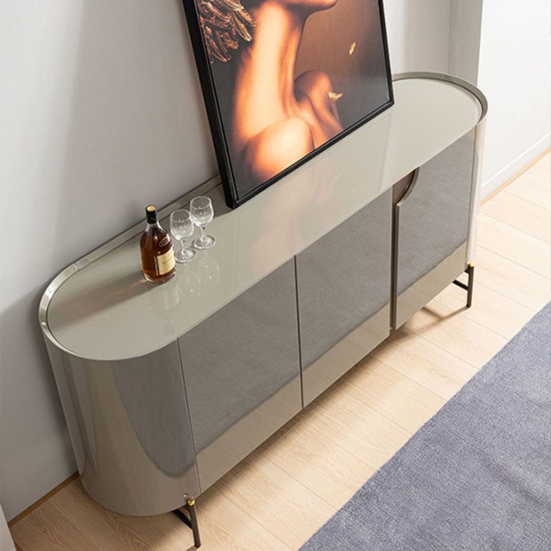 Tavolo moderno tavolo da tavolo ingegnerizzato in legno con porte per sala da pranzo