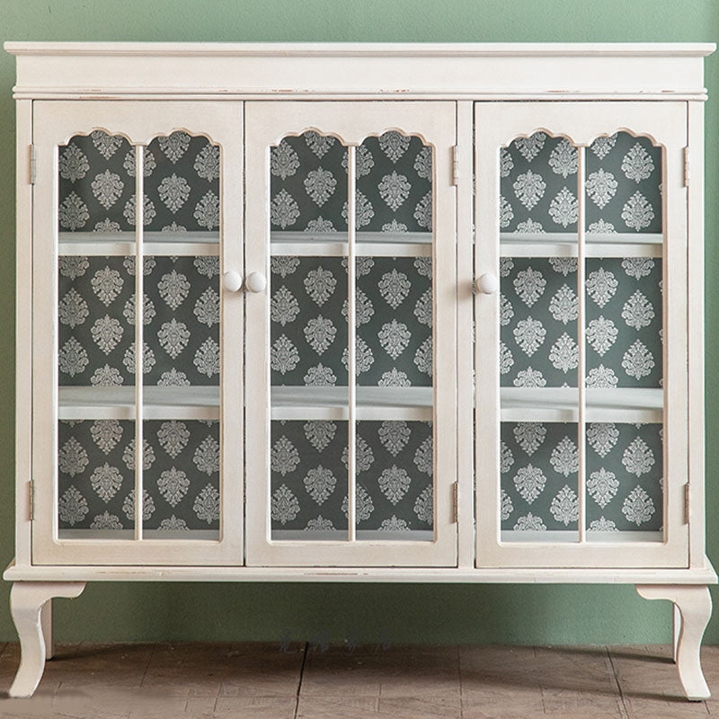 Modernismo Server di sideboard in legno Server nero/nero con porte per sala da pranzo