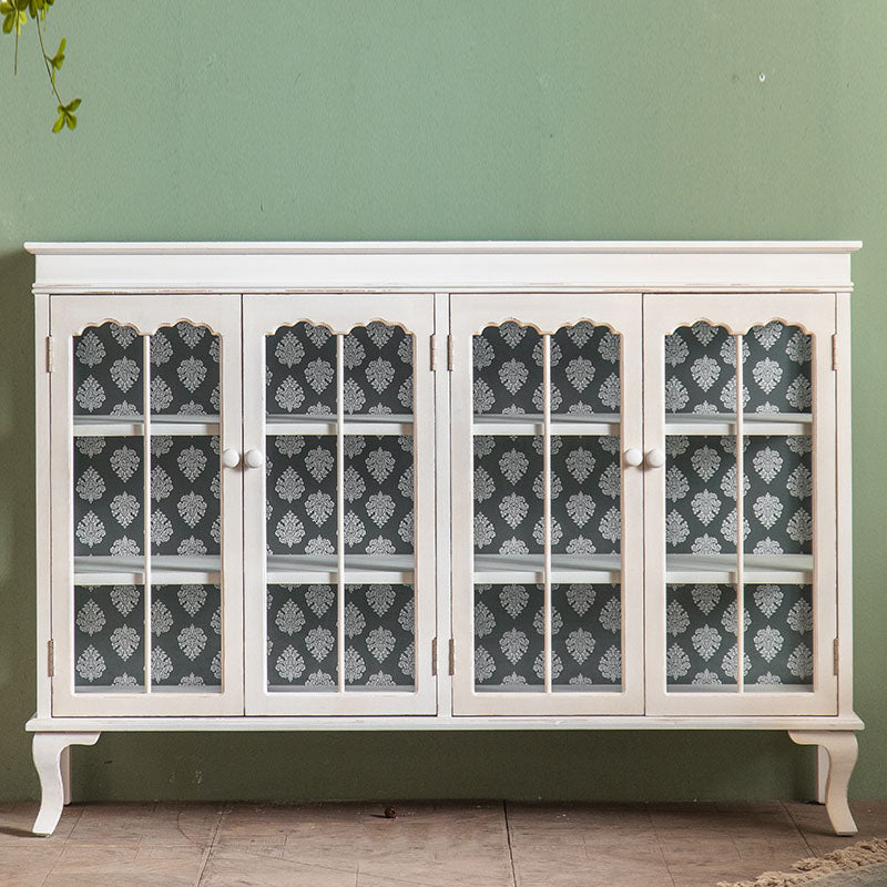 Modernismo Server di sideboard in legno Server nero/nero con porte per sala da pranzo