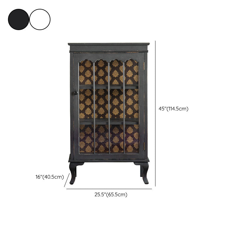 Modernismo Server di sideboard in legno Server nero/nero con porte per sala da pranzo