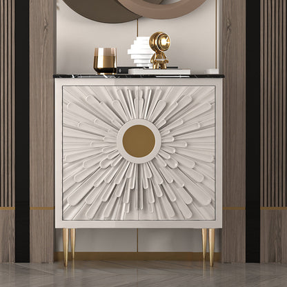 Gambe in acciaio inossidabile credenza in stile glam a buffet glam con deposito