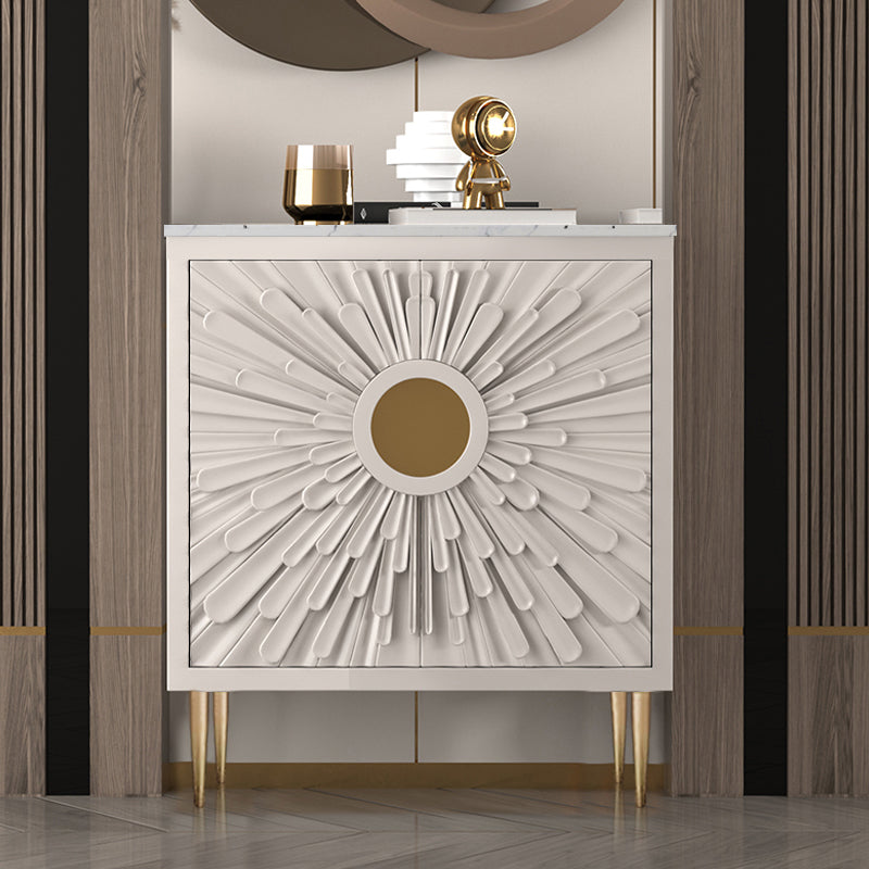 Gambe in acciaio inossidabile credenza in stile glam a buffet glam con deposito