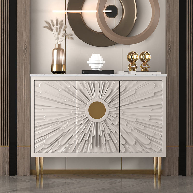 Gambe in acciaio inossidabile credenza in stile glam a buffet glam con deposito