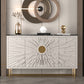 Gambe in acciaio inossidabile credenza in stile glam a buffet glam con deposito