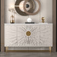 Gambe in acciaio inossidabile credenza in stile glam a buffet glam con deposito