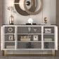 Gambe in acciaio inossidabile credenza in stile glam a buffet glam con deposito