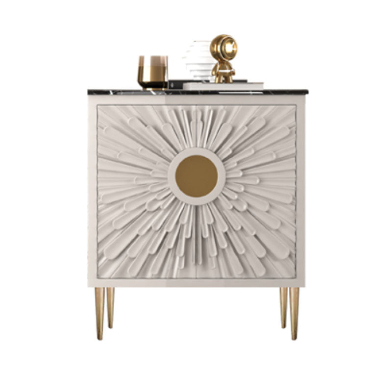 Gambe in acciaio inossidabile credenza in stile glam a buffet glam con deposito